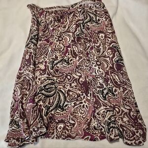Norton McNaughton Paisley Skirt in Pink and Black